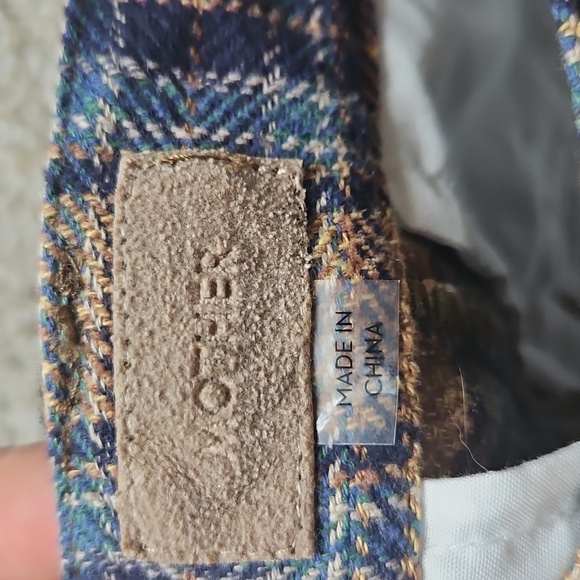 NWT Mother Denim Pleated Maven Prep Sneak Trousers In Delta Dawn Plaid size 30 - Picture 5 of 9